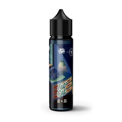 Bouteille de e-liquide Fat' Cat La Chaumière - Big Papa 50ml, design nocturne et coloré