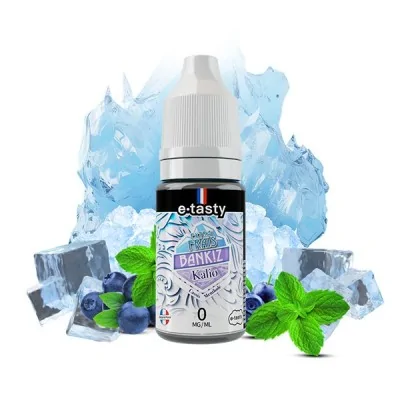 E-liquide Kalio Extra Frais 10ml e.Tasty, arôme menthe glaciale et myrtilles, fond givré