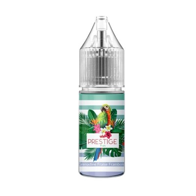 Flacon e-liquide Prestige Fruits 10ml - Saveur grenadine framboise fraise - Design tropical Flacon e-liquide Prestige Fruits 10ml - Saveur grenadine framboise fraise - Design tropical